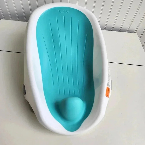 Summer Clean Rinse Baby Bather Bath Tub Infant Support Bathtime Newborn Aqua - Picture 2 of 16